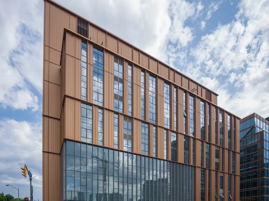 Limberlost Place, Toronto, ON, Morin Matrix panels in copper